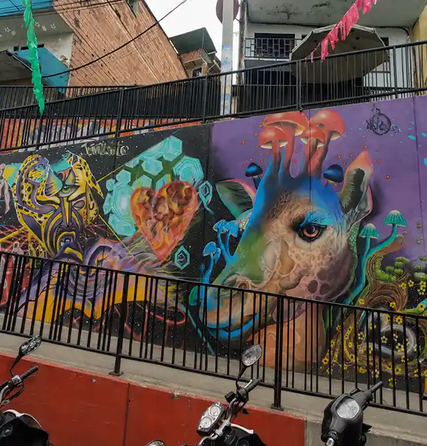 Comuna 13 — La transformación urbana más famosa del mundo. Este barrio al occidente de Medellín fue el más violento del continente e. Atractivo turístico en Medellín, Antioquia, Colombia