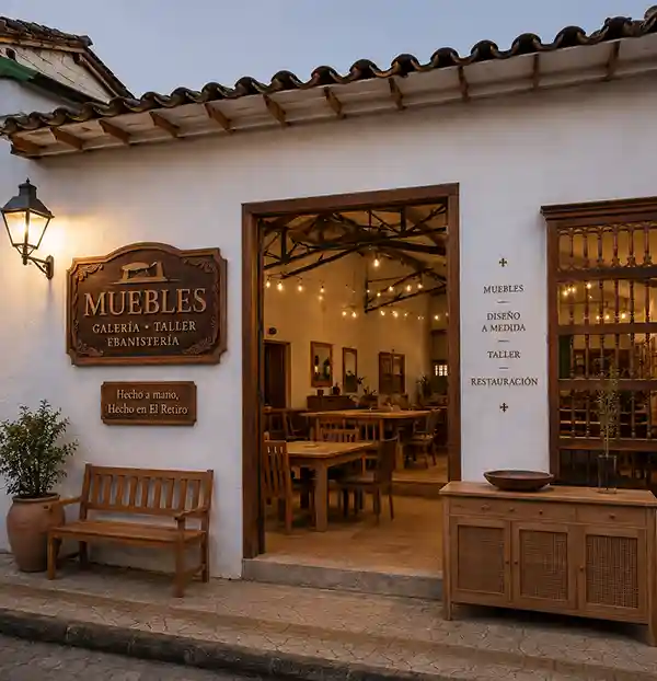 Taller de ebanistería y muebles artesanales — El Retiro es la capital del mueble artesanal en Antioquia. Sus talleres de ebanistería son reconocidos en todo el depart. Atractivo turístico en El Retiro, Antioquia, Colombia